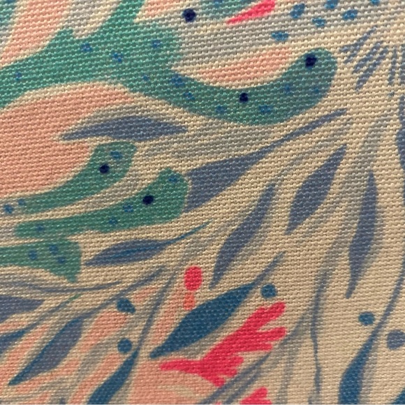 💕SOLD💕 Lilly Pulitzer Kaleidoscope Coral Hatbox Carry On Luggage NWOT - Picture 7 of 8